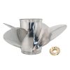4 Blades Stainless Steel Outboard Propeller for Honda BFP 60hp BF 75-130hp Engine Motor 15 Spline Tooth - Image 5