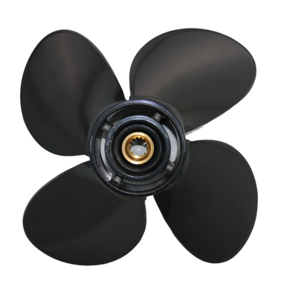 4 Blade Aluminum Outboard Propeller fit BRP,Johnson Evinrude OMC Stern Drive Prop Engines 40-140 HP,13-Spline - Image 3