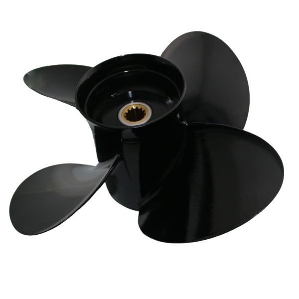 4 Blade Aluminum Outboard Propeller fit BRP,Johnson Evinrude OMC Stern Drive Prop Engines 40-140 HP,13-Spline - Image 2
