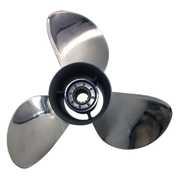 Outboard Propeller Stainless Steel Fit BRP,Johnson,Evinrude,OMC Stern Drive Boat Engines 40HP -75HP 13 Spline Tooth（Dia：11 1/8） - Image 2