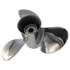 Outboard Propeller Stainless Steel Fit BRP,Johnson,Evinrude,OMC Stern Drive Boat Engines 40HP -75HP 13 Spline Tooth（Dia：11 1/8）