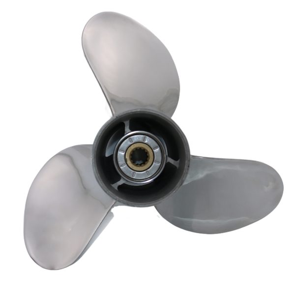 13 1/4X17 Outboard Propeller Stainless Steel Fit BRP,Johnson,Evinrude,OMC Stern Drive Boat Engines 40HP -140HP 3 Blades 13 Spline Tooth (RH/LH) - Image 2