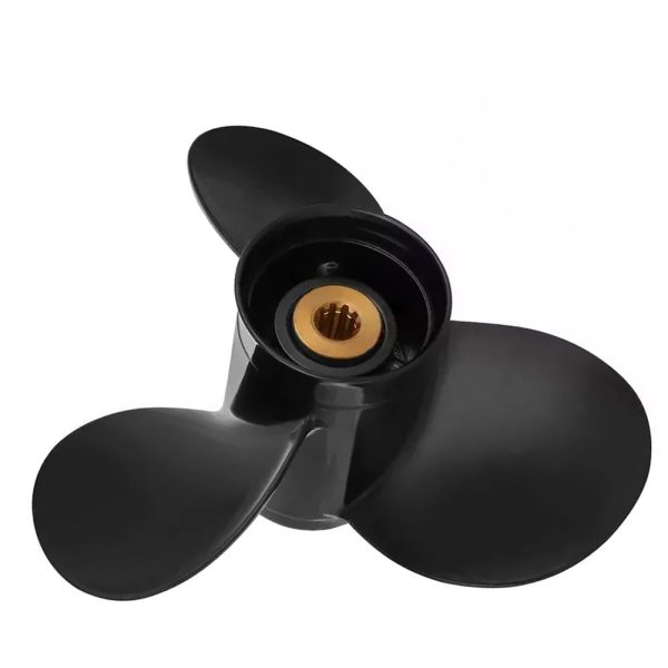 9 1/4x10 Aluminum Outboard Boat Propeller fit Johnson Evinrude Cupped Prop Engines 9.9-15HP,10-Spline - Image 2
