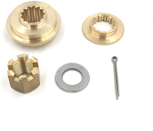 40-60 HP Hardware Hub Kits Installation fit TOHATSU Outboard Propeller, Thrust Washer/Spacer/Washer/Nut/Cotter Pin Included - Image 2