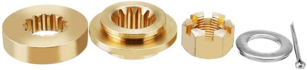 35-60HP Hardware Hub Kits Installation fit Honda Outboard Propeller, Thrust Washer/Spacer/Washer/Nut/Cotter Pin Included - Image 3