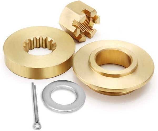 75-130HP Hardware Hub Kits Installation fit Honda Outboard Propeller, Thrust Washer/Spacer/Washer/Nut/Cotter Pin Included
