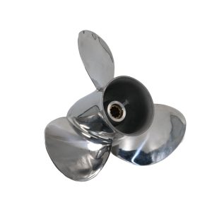 10 1/8×11 Outboard Propeller Stainless Steel Fit Suzuki Boat Engines 25-30 HP