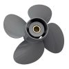 4 Blades 13X15 Outboard Aluminum Propeller for Honda Engine Motor 4.25" Gearcase - Image 2