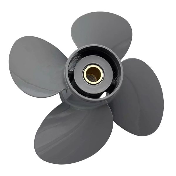 4 Blades 13X15 Outboard Aluminum Propeller for Honda Engine Motor 4.25" Gearcase - Image 2