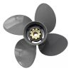 4 Blades 13X15 Outboard Aluminum Propeller for Honda Engine Motor 4.25" Gearcase - Image 5