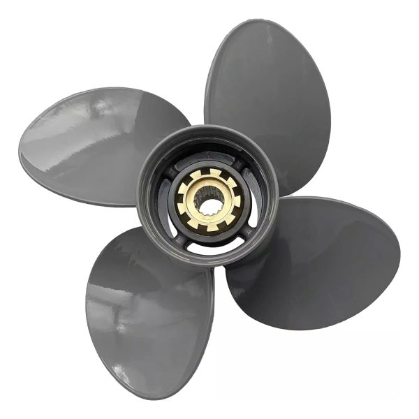 4 Blades 13X15 Outboard Aluminum Propeller for Honda Engine Motor 4.25" Gearcase - Image 5