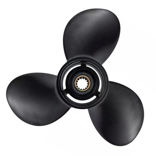 10.25X14 Aluminum Outboard Boat Propeller fit Johnson Evinrude Cupped Prop Engines 15-35 HP,14-Spline - Image 2
