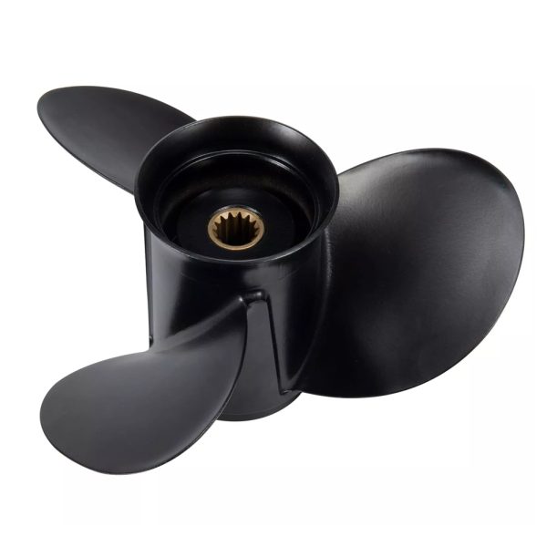 10.25X14 Aluminum Outboard Boat Propeller fit Johnson Evinrude Cupped Prop Engines 15-35 HP,14-Spline - Image 3