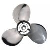 9 1/4x11 Stainless Steel Outboard Boat Propeller fit Johnson Evinrude Cupped Prop Engines 8-15HP,10-Spline - Image 2