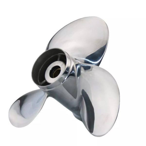 9 1/4x11 Stainless Steel Outboard Boat Propeller fit Johnson Evinrude Cupped Prop Engines 8-15HP,10-Spline - Image 3