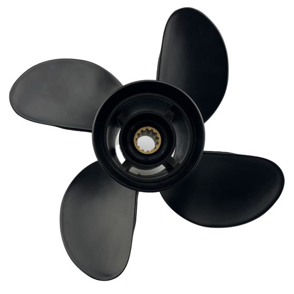 10.3x13 Outboard Propeller Aluminum Fit Mercury Boat Engines 25HP - 70HP Pressed-In Hub 4 Blades - Image 4