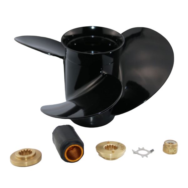 10 3/4x12 Outboard Propeller Aluminum Fit Mercury Boat Engines 25HP - 70HP Interchangeable Hub