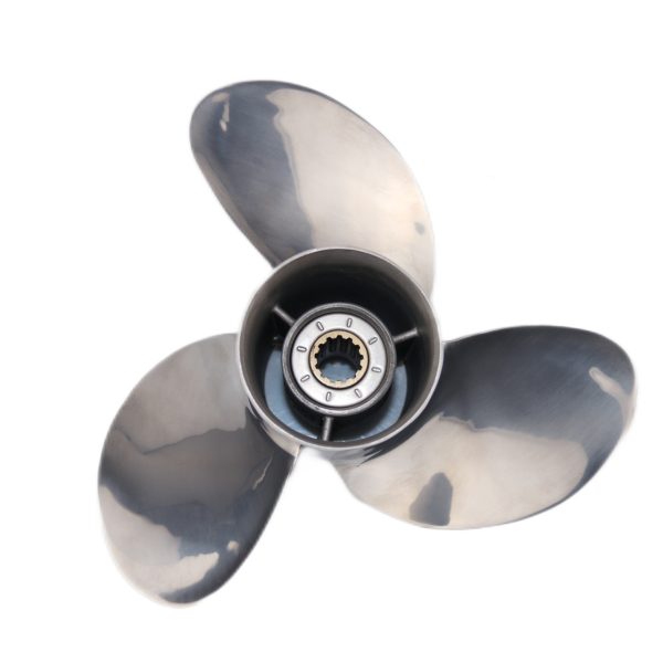 10 3/8x14 Outboard Propeller Stainless Steel Fit Mercury Boat Engines 25HP - 70HP Pressed-in Hub - Image 3