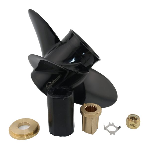 13.4x15 Outboard Propeller Aluminum Fit Mercury Boat Engines 40HP - 140HP Interchangeable Hub 4 Blades - Image 4
