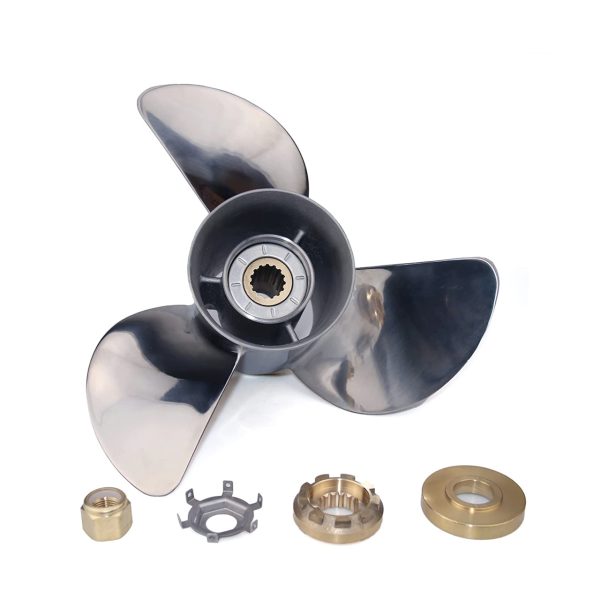 13 1/2x18 Outboard Propeller Stainless Steel Fit Mercury Boat Engines 40HP - 140HP Pressed-in Hub - Image 4