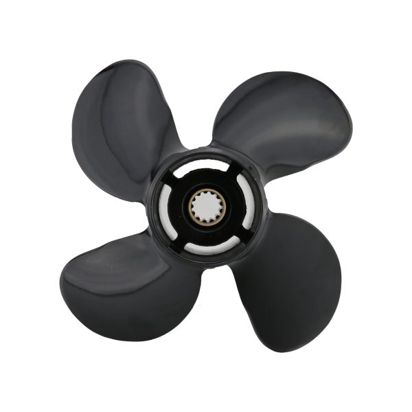 10.3×13 Outboard Propeller Aluminum Fit Suzuki Boat Engines 35-65 HP 4 Blades - Image 2