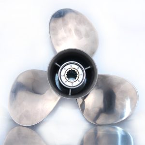 11.1X14 Outboard Propeller Stainless Steel Fit Tohatsu Boat Engines 35HP - 50HP