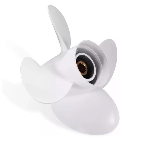 13.8×10 Outboard Propeller Aluminum Fit Yamaha Boat Engines 50-130 HP 4 Blades